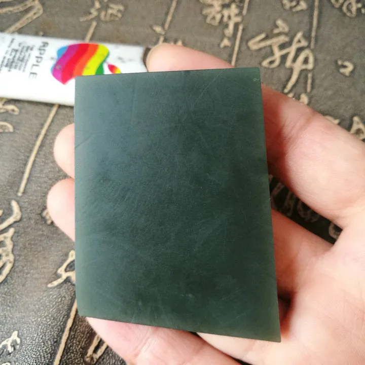 Natural Kunlun Jade Rough Nephrite Raw (47g, 5X4X0.7cm)