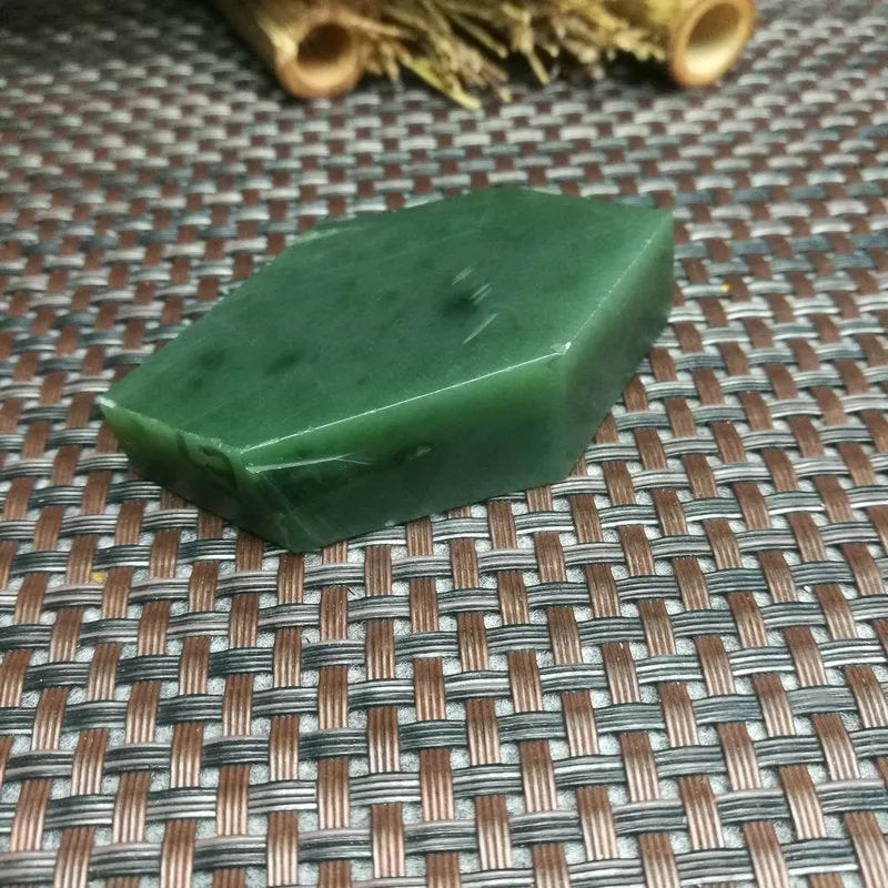 Natural Kunlun Jade Rough Nephrite Raw (60g,6.3X4X1.5cm)