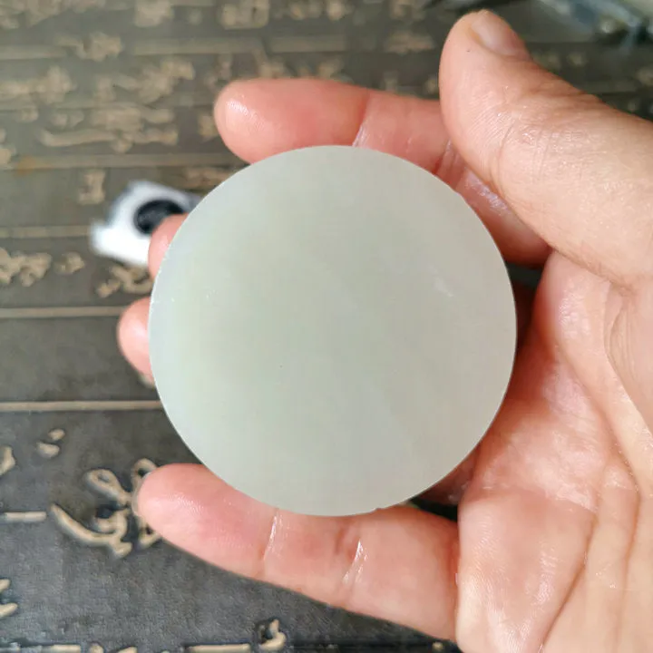Natural Kunlun Jade Rough Nephrite Raw (98g, 5.1X5.1X1.2cm)