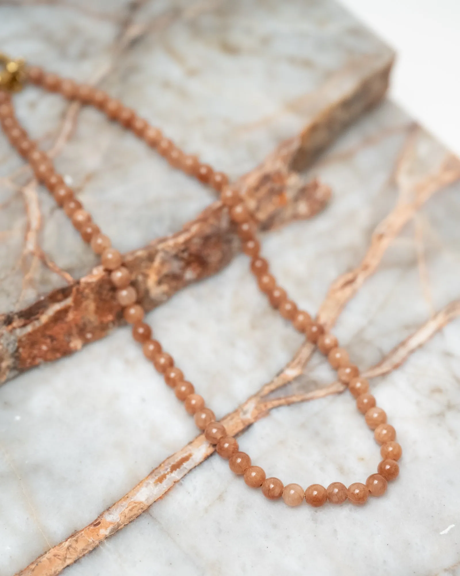 Necklace Brown Snake Gold