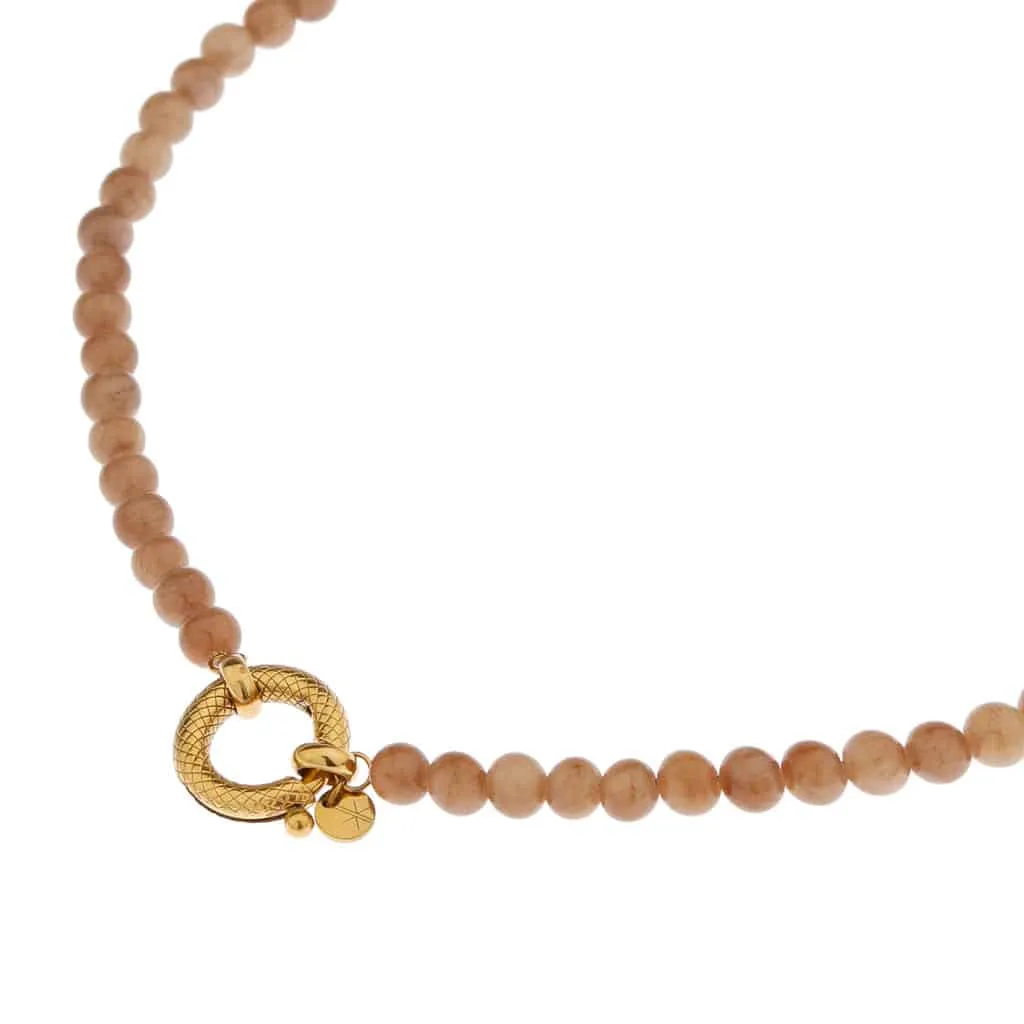 Necklace Brown Snake Gold