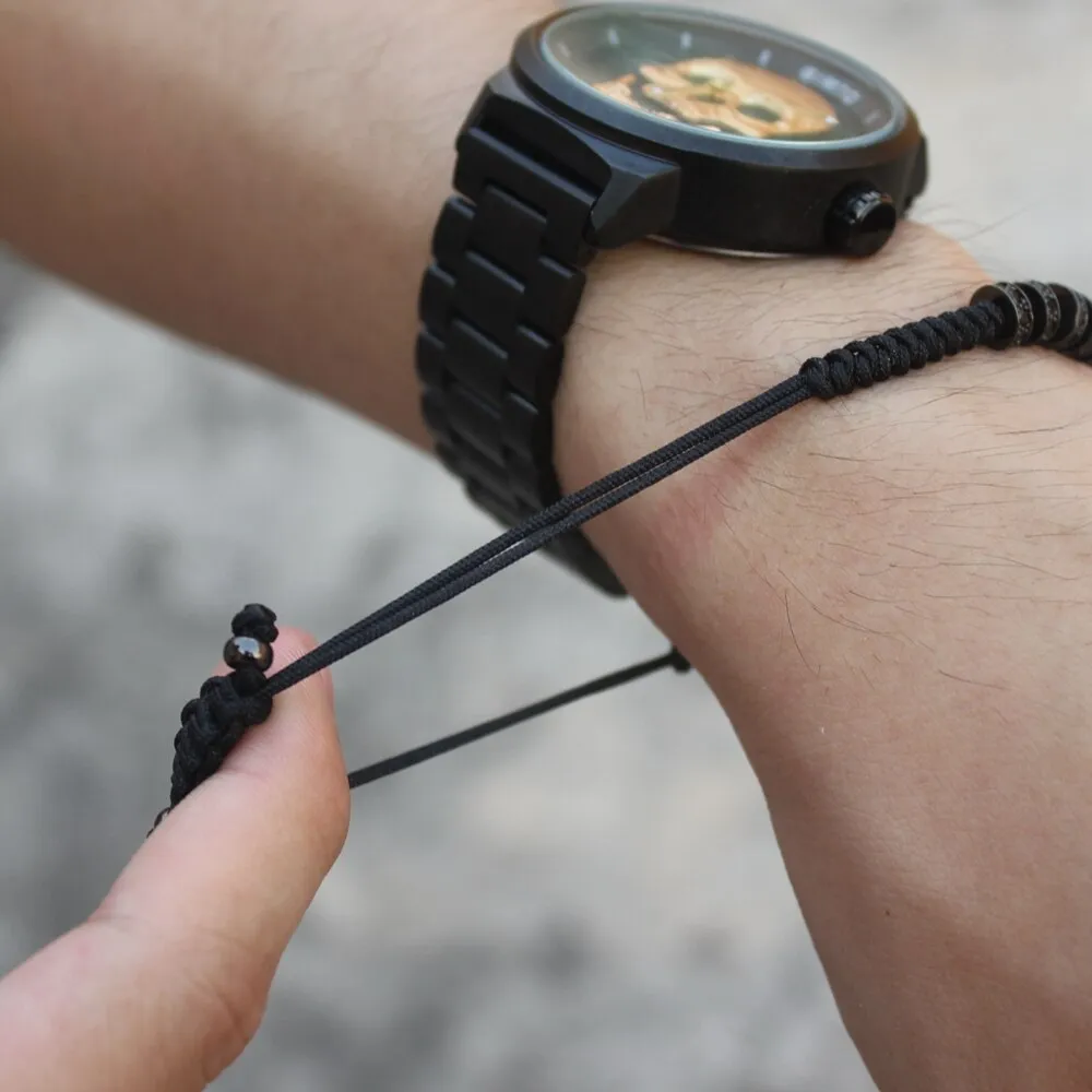 New Luxury Men Bead Bracelet Jewelry Charm 6MM Micro Pave CZ Ball Macrame Handmade Bangles