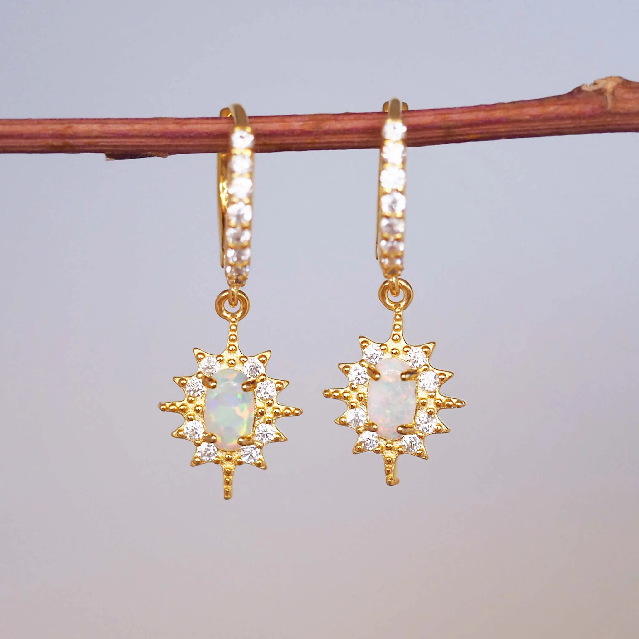 Nova Opal Hoops