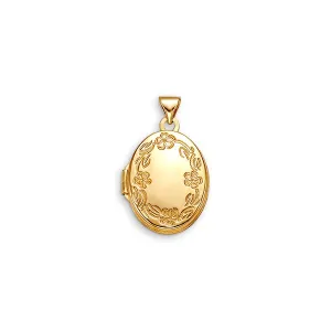Oval Floral Locket