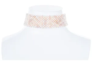 Pink & White Freshwater Pearl Choker 4mm