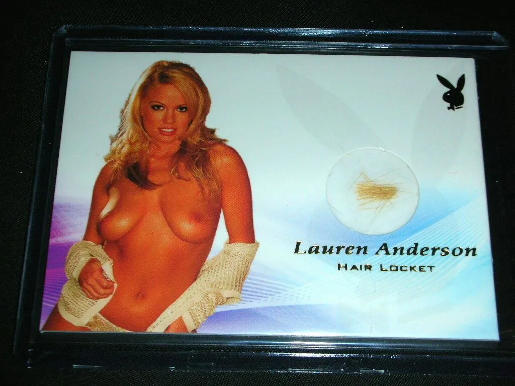 Playboy Centerfold Update 3 Lauren Anderson Spotlight Hair Locket Memorabilia Card