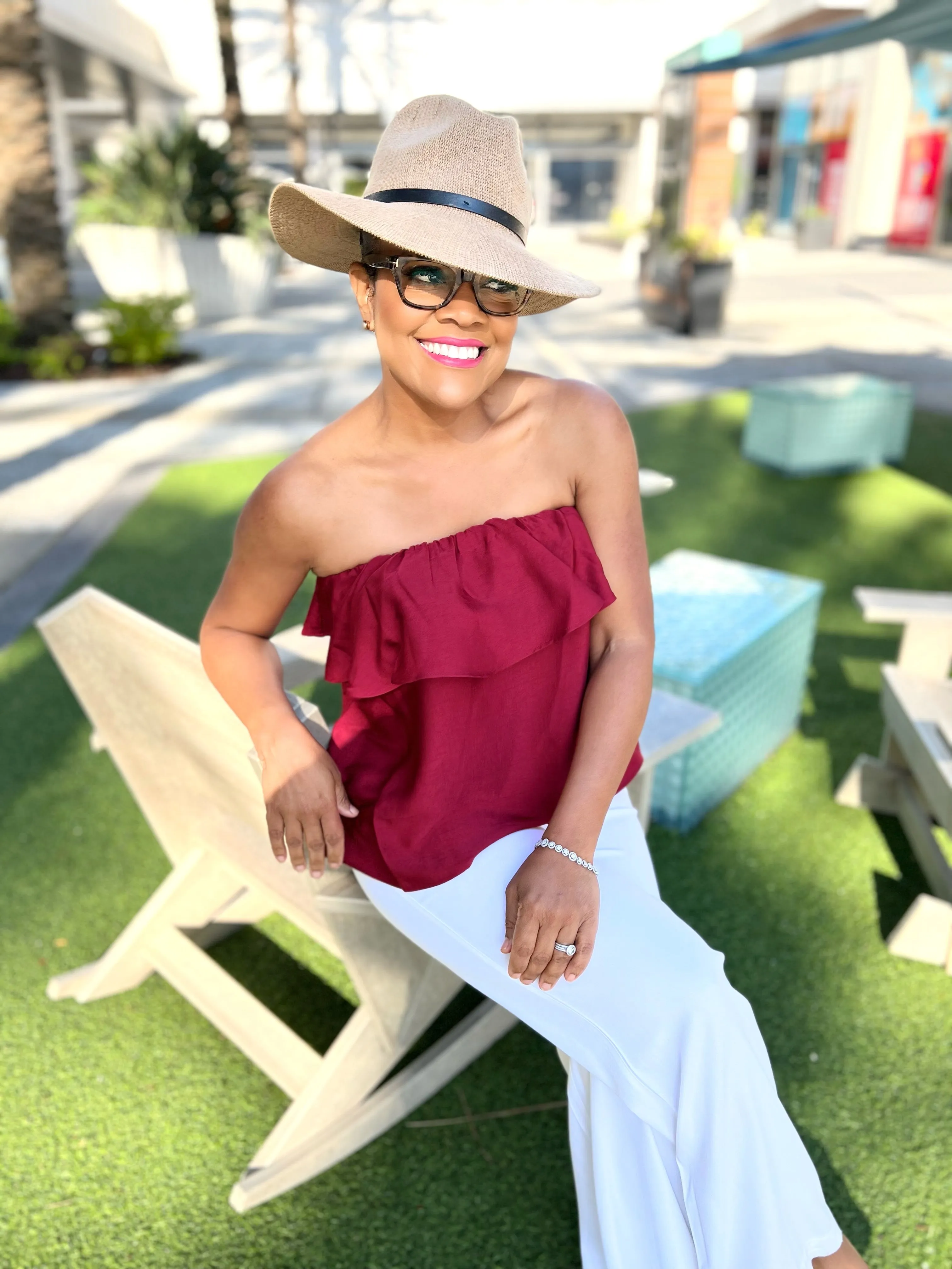Pretty Is As Pretty Does | Off Shoulder Ruffle Top