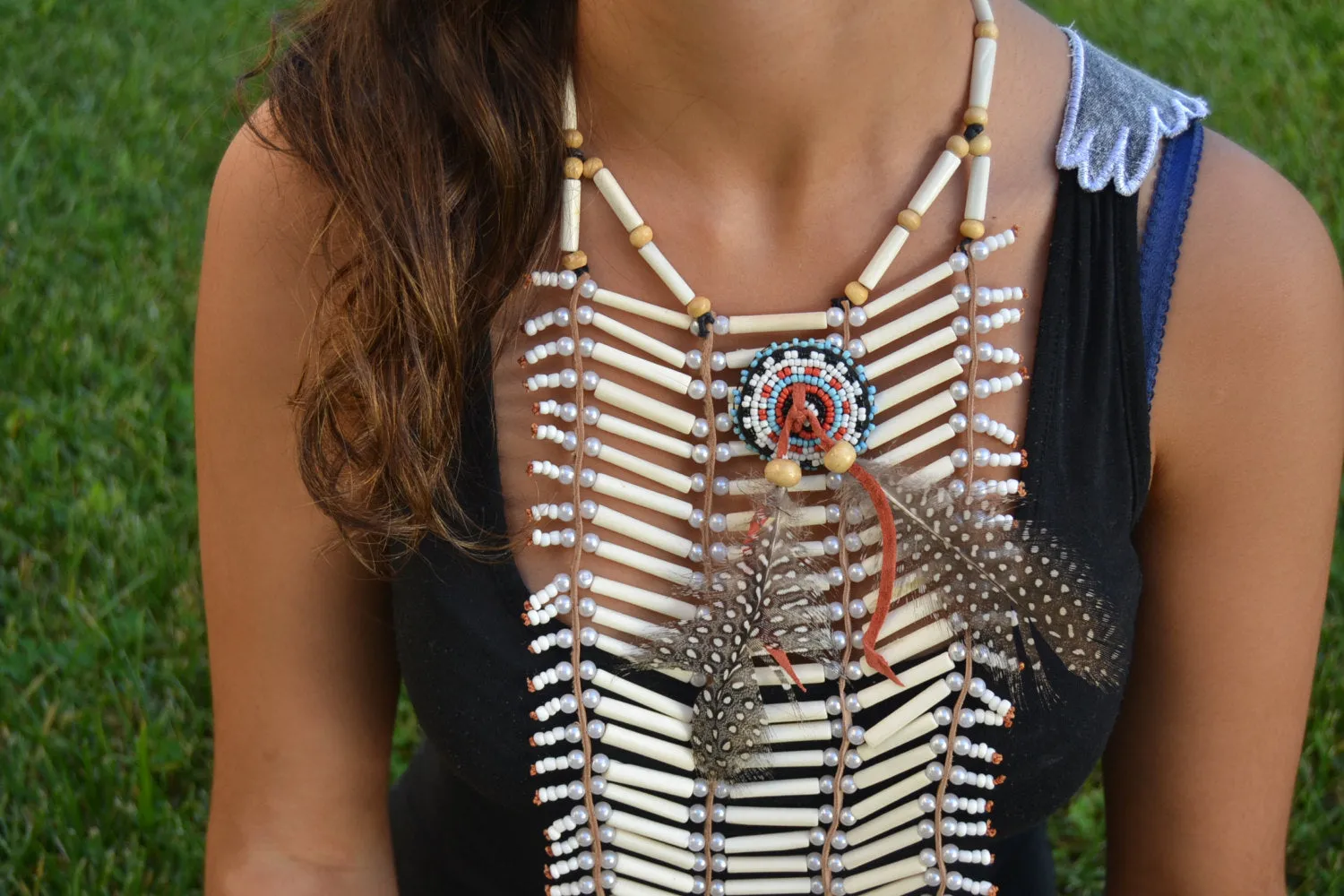 Price Reduced! - Handmade Bone Chokers / Necklace