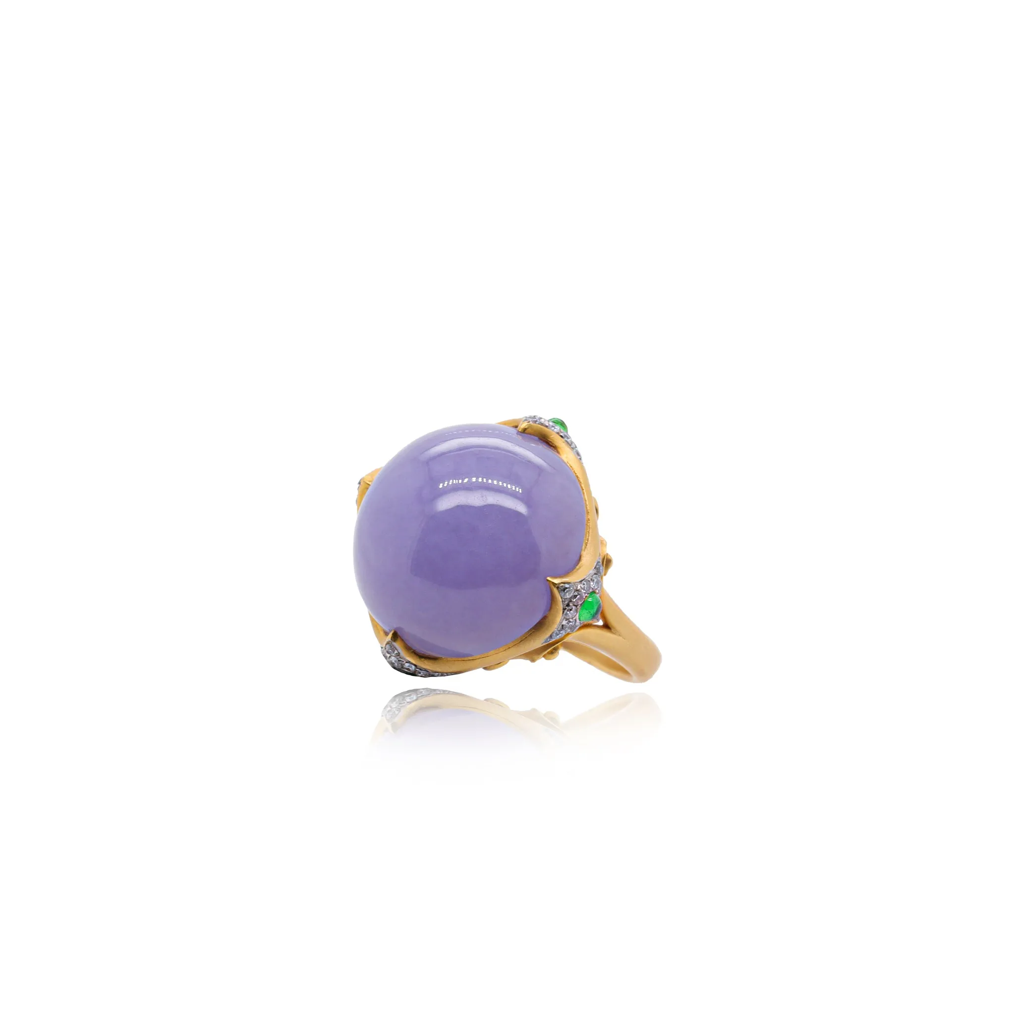 Purple Jade Ring
