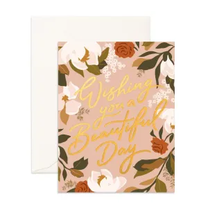 " Beautiful Day Magnolias " Card