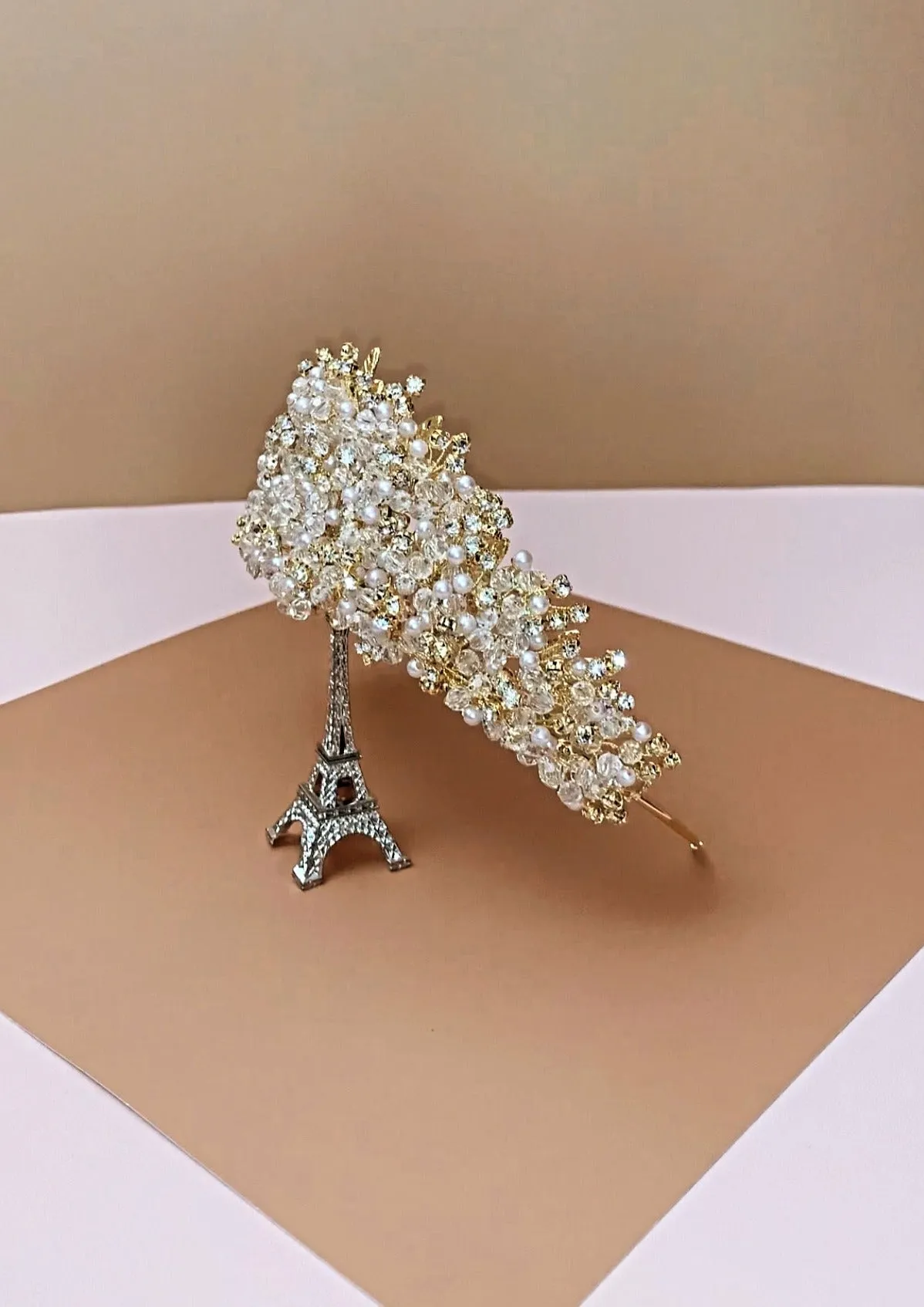 RANIER Wedding Crown, Swarovski & Pearls Tiara
