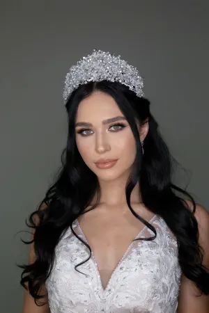 RANIER Wedding Crown, Swarovski & Pearls Tiara