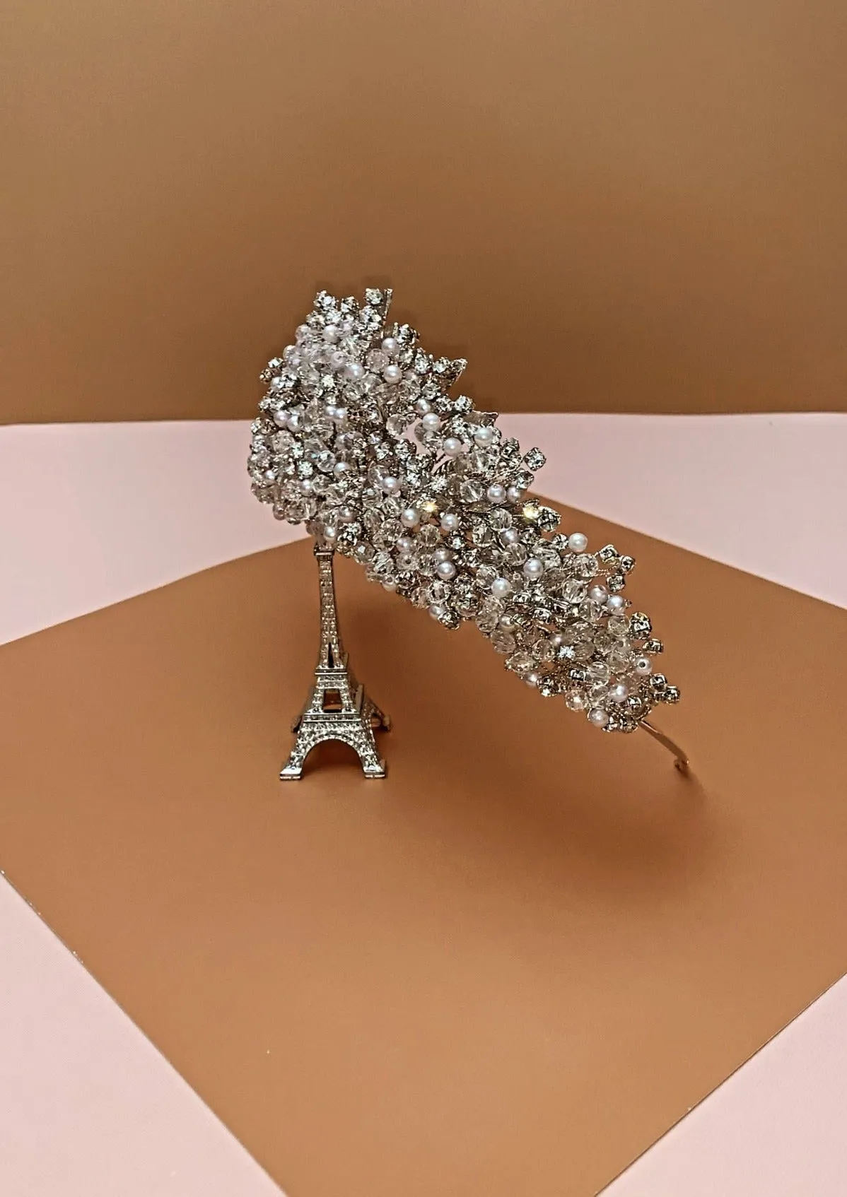 RANIER Wedding Crown, Swarovski & Pearls Tiara