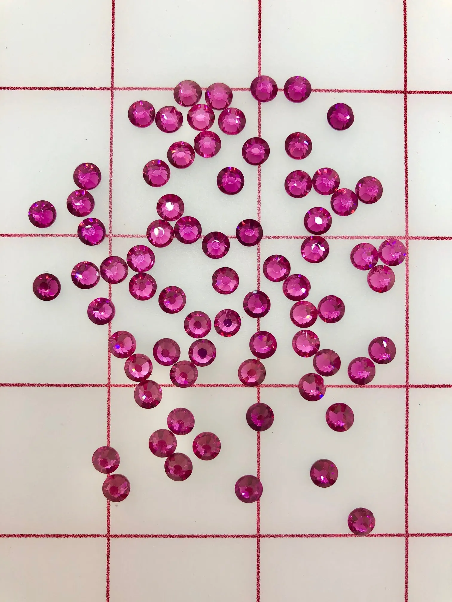 Rhinestones - 20ss Hot Fix Premium Machine-Cut Fuchsia 1/2 Gross Packs