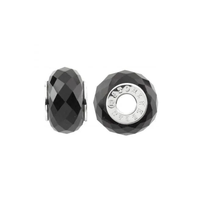 Silver & Hematite Charm S434HEM