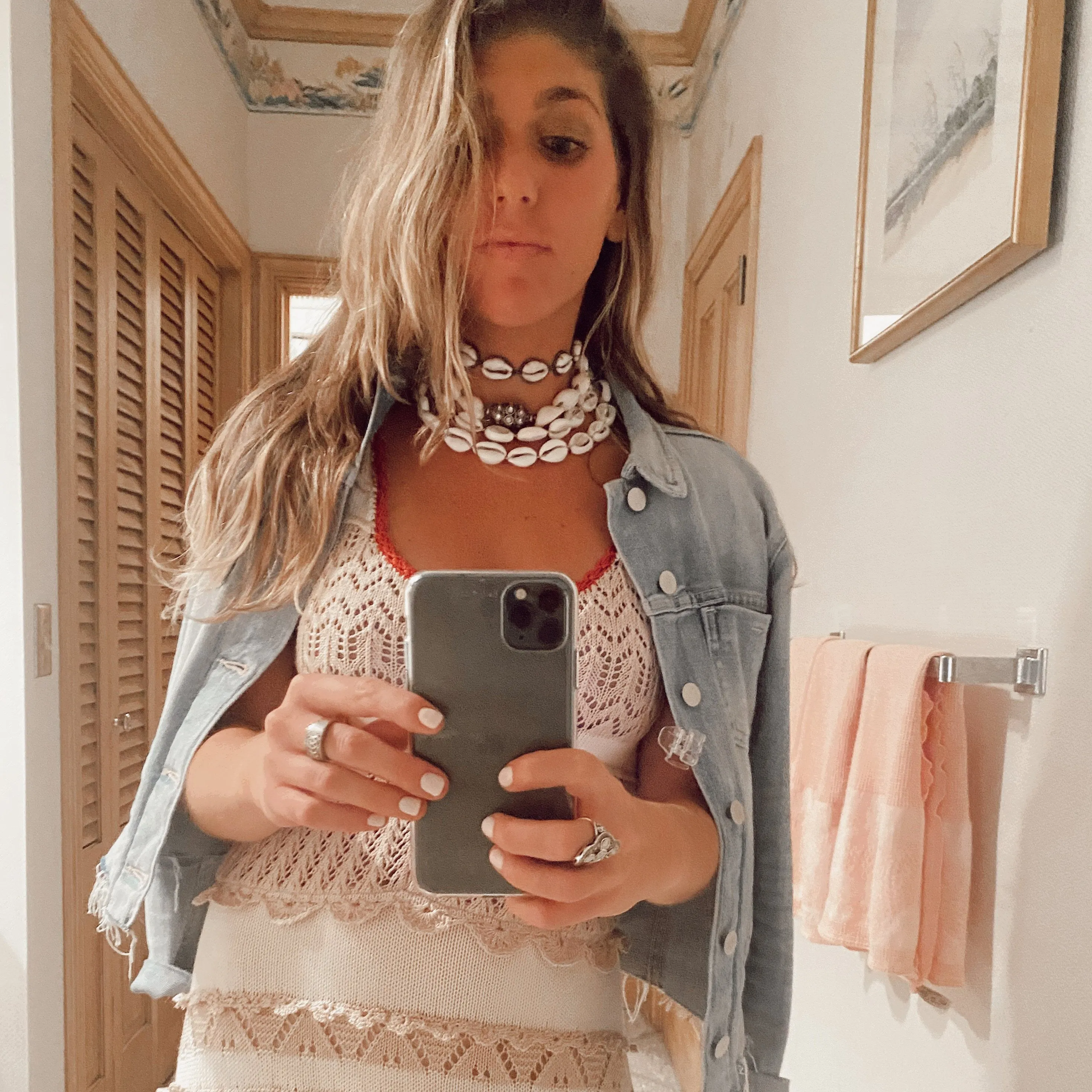 Silver Cowrie Shell Necklace