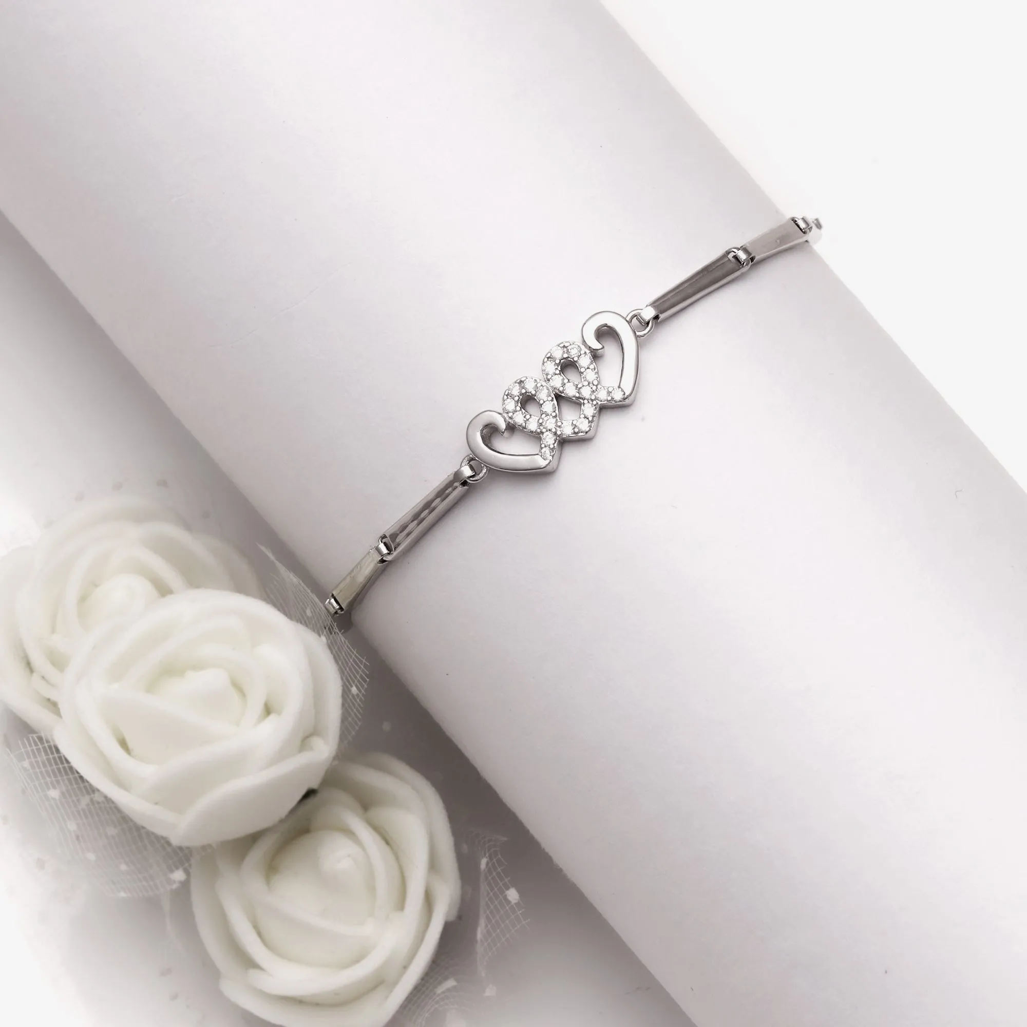 Silver Loving Hearts Set