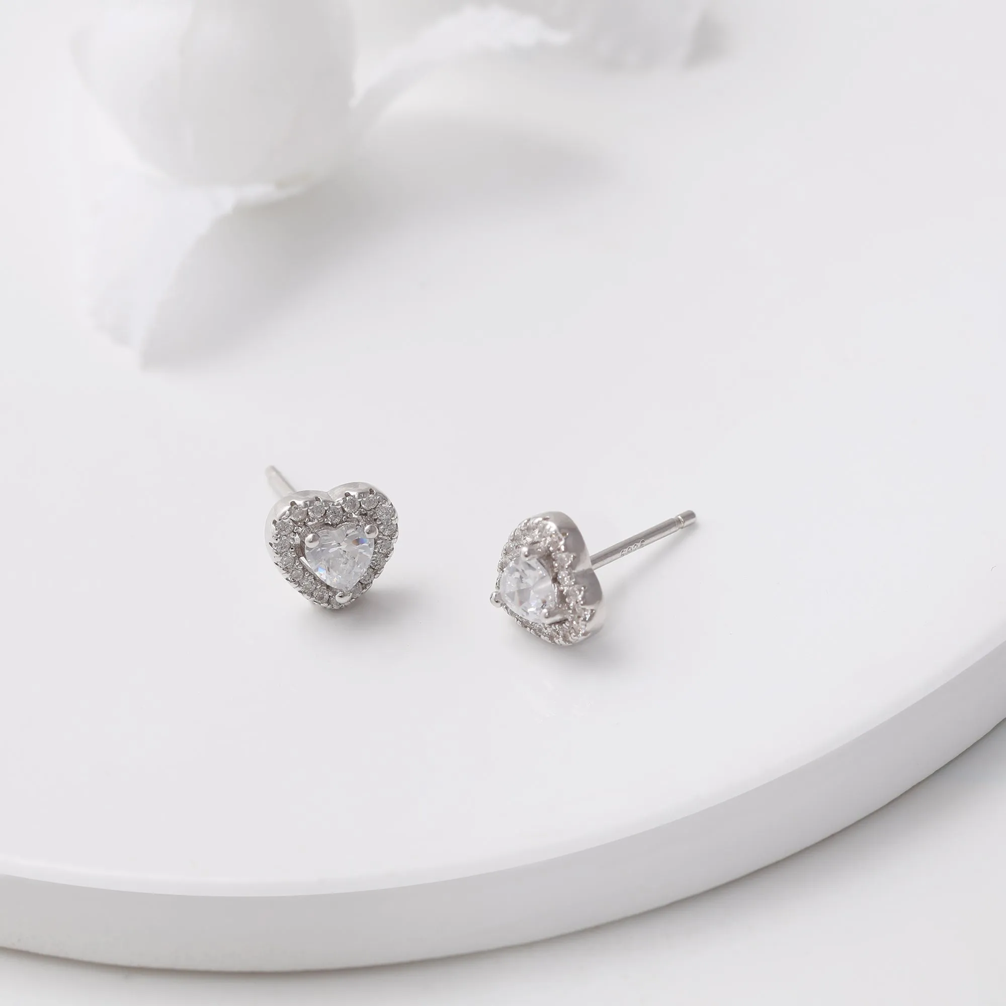 Silver Loving Hearts Set