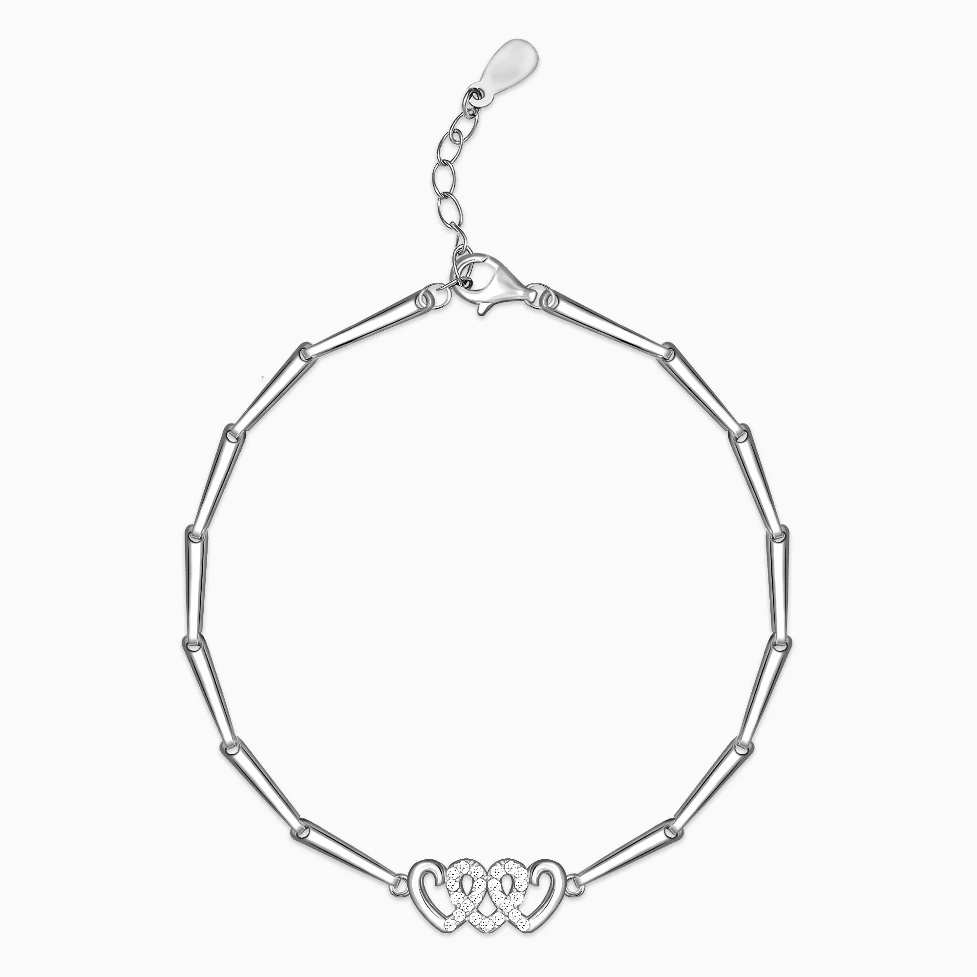 Silver Loving Hearts Set
