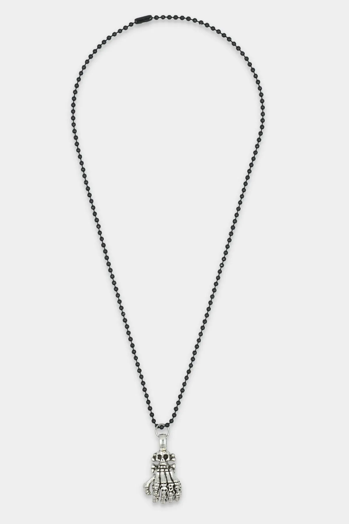 Silver Skull Fist Locket - P22 - MJW0020