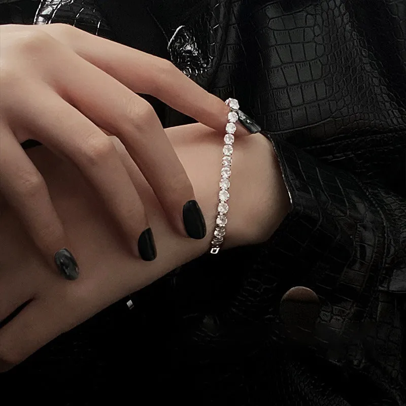 Simple Zircon Square Bracelet