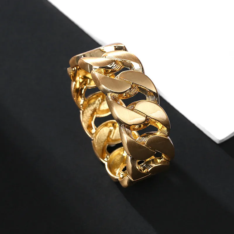 Sisslia Manufacturer Hot Selling High Quality Bangle Gold Plated Classic Twist Chain Gold Plated Bracelet For Women