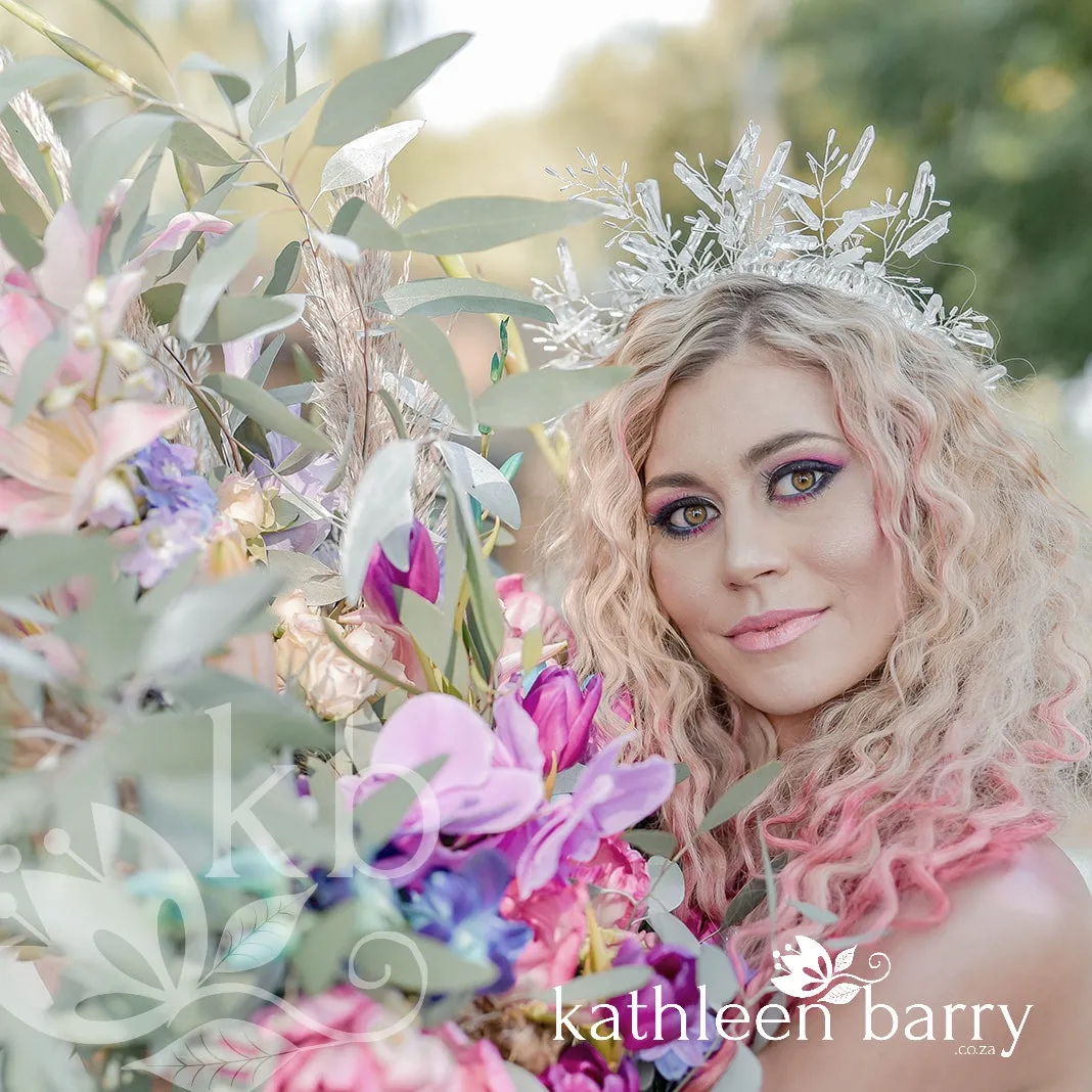 Sonja quartz crystal crown - Silver, gold or rose gold available