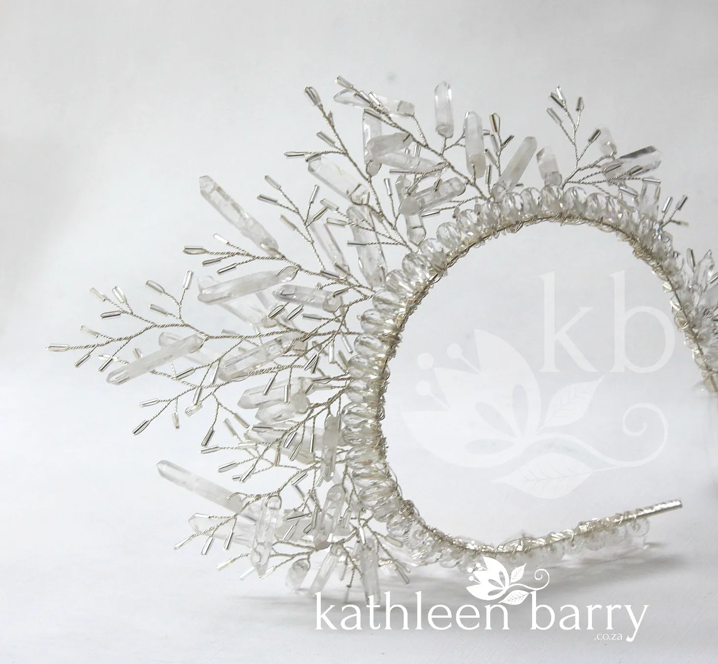 Sonja quartz crystal crown - Silver, gold or rose gold available