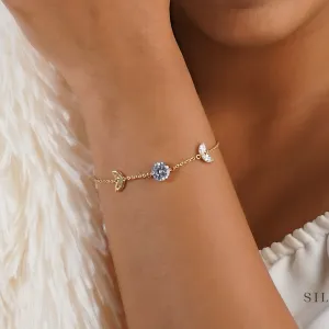 Sorcerer's Stone 925 Sterling Silver Zircon Bracelet