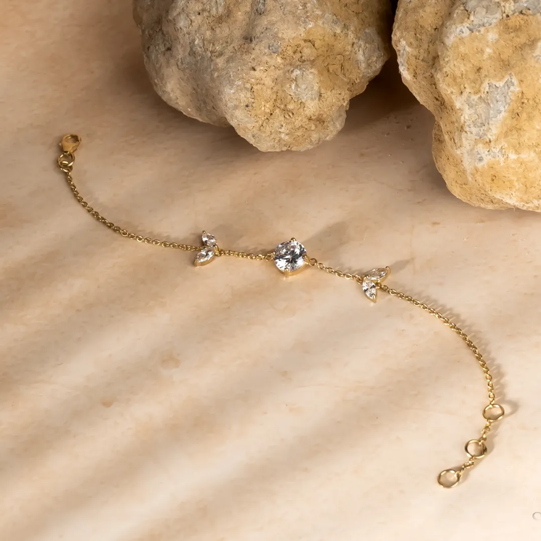 Sorcerer's Stone 925 Sterling Silver Zircon Bracelet