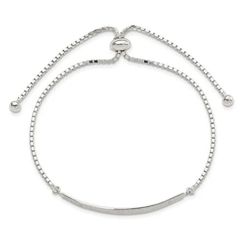 Sterling Claddagh Bar Bolo Adjustable Bracelet