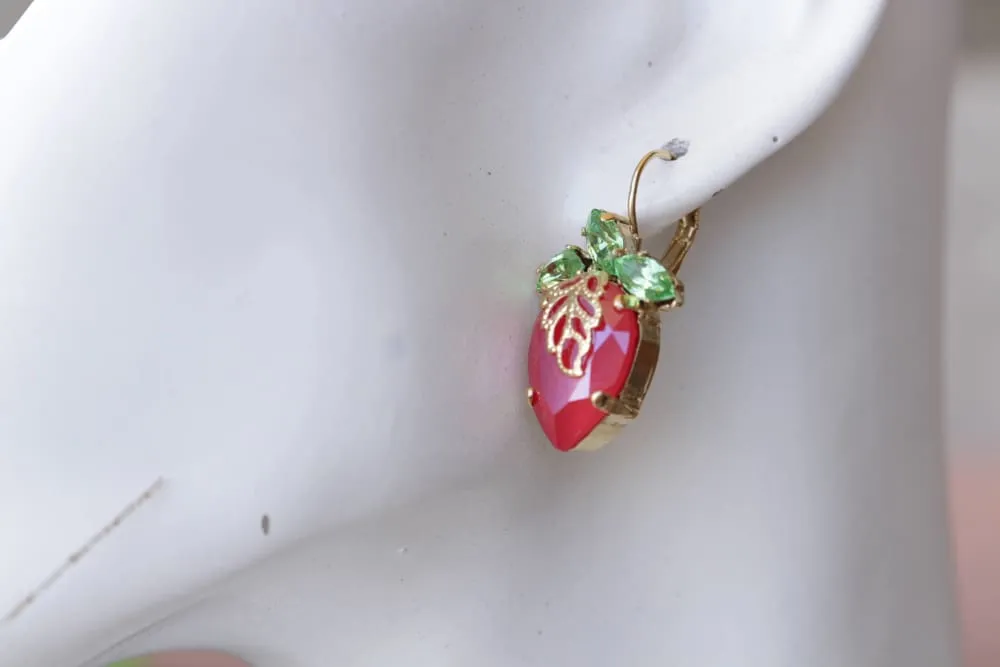 STRAWBERRY EARRINGS