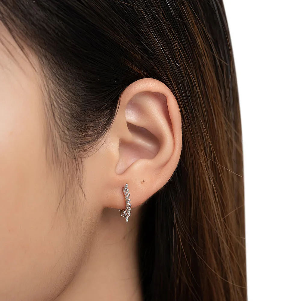 Thorn Huggie Hoop Earrings