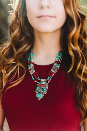 Tibetan Tranquility Turquoise Necklace
