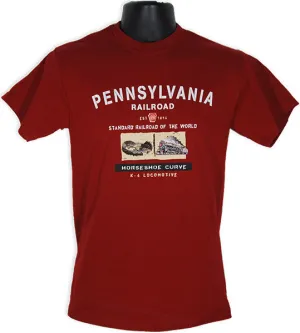 TSPA09G3 T-Shirt Pennsylvania RR GARNET