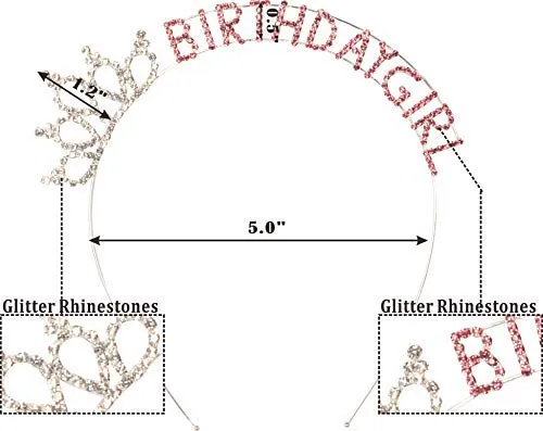 Unicorn Birthday Girl Sash and Headband/Tiara | Unicorn Birthday Party Supplies | Unicorn