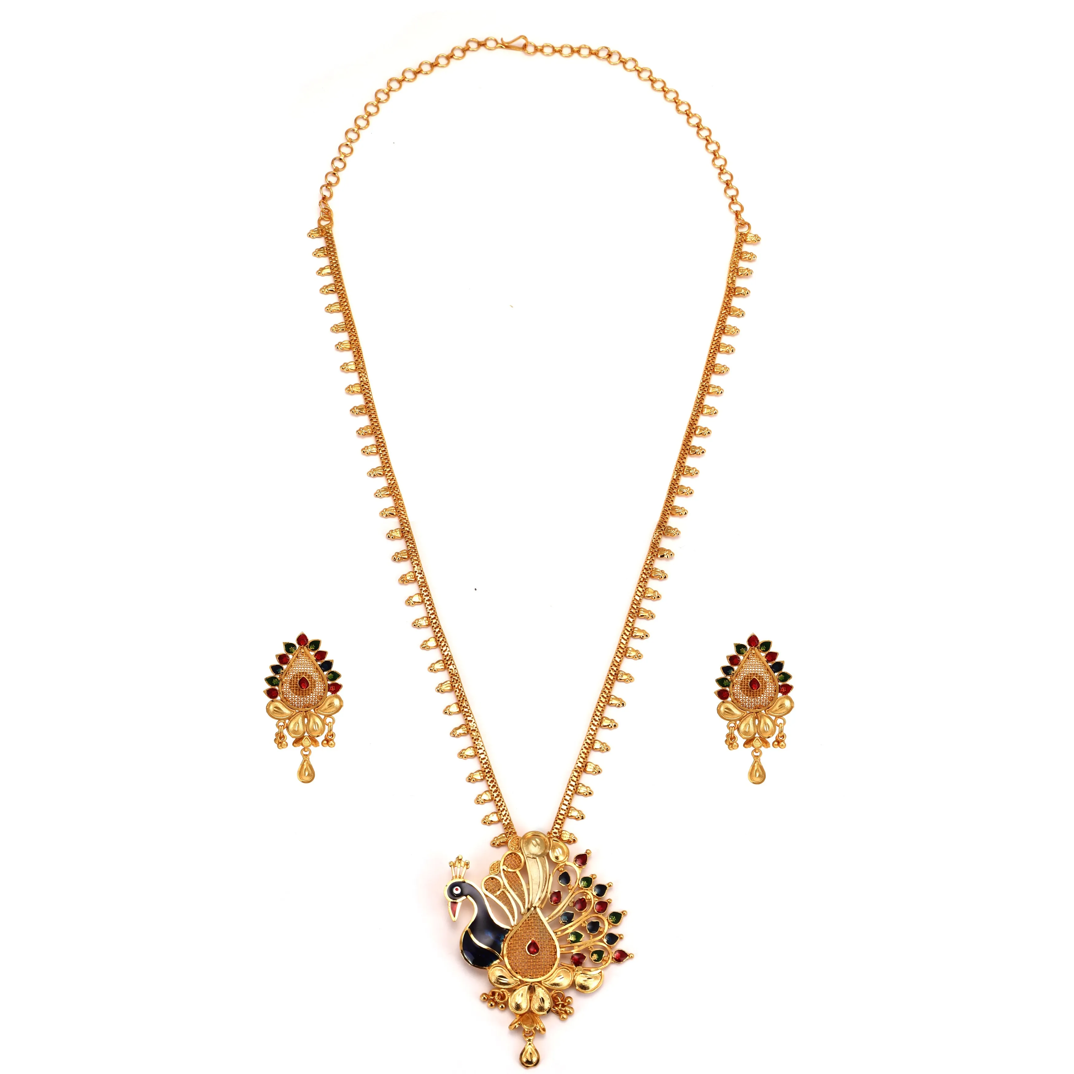 Vrinda - Mayur Chain Locket set