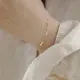 Wave Zircon Link Bracelet 925 Silver