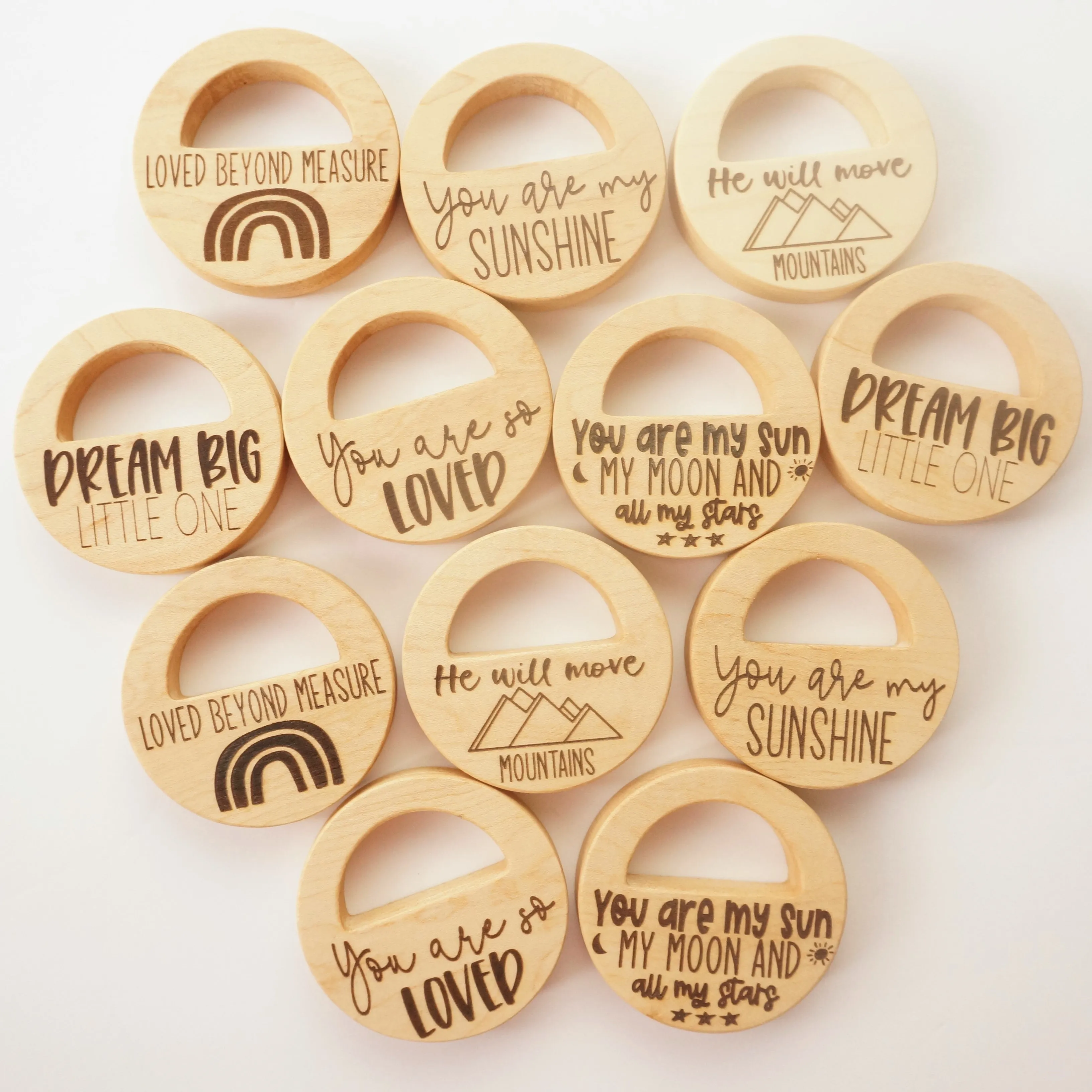 WHOLESALE Locket Teether with Saying