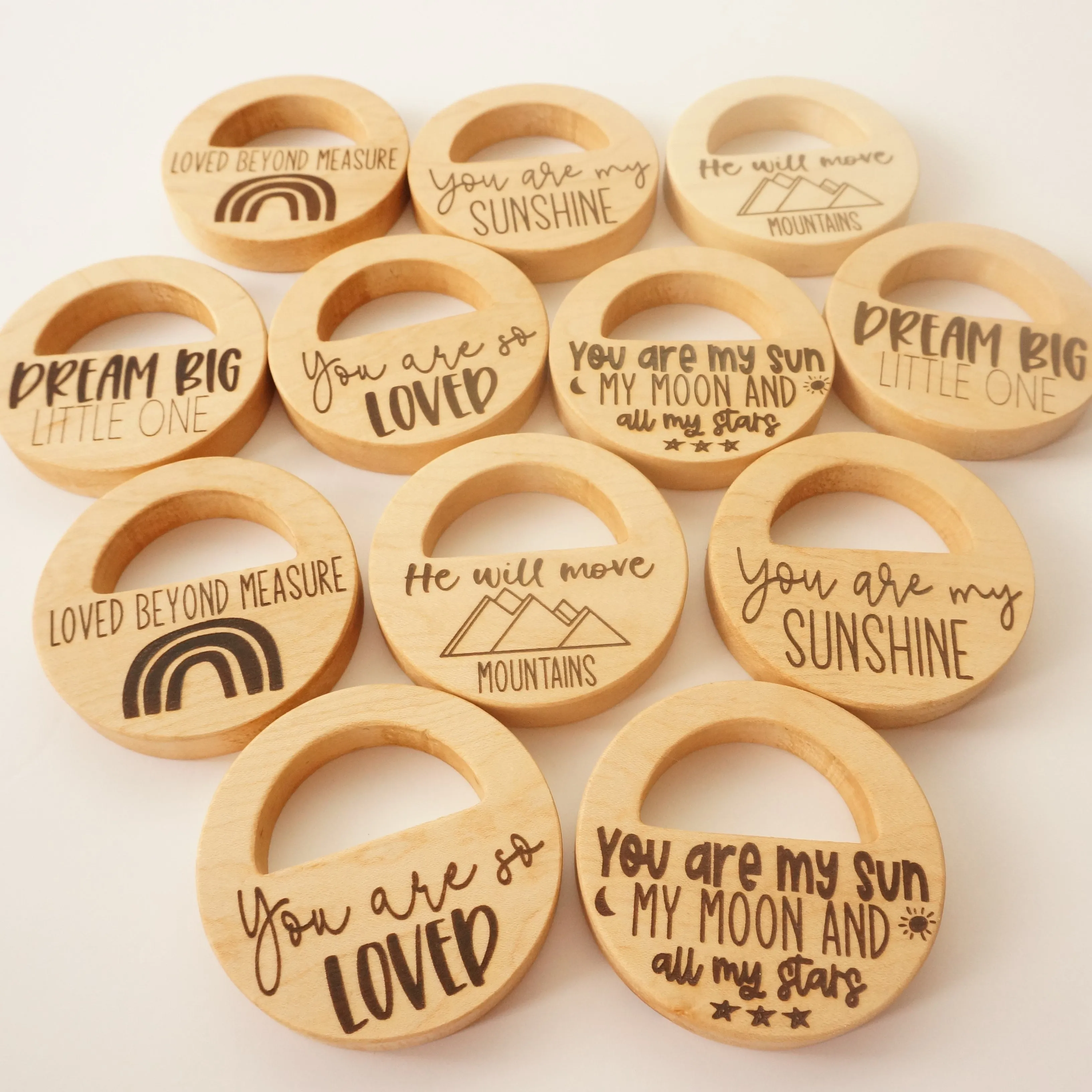 WHOLESALE Locket Teether with Saying
