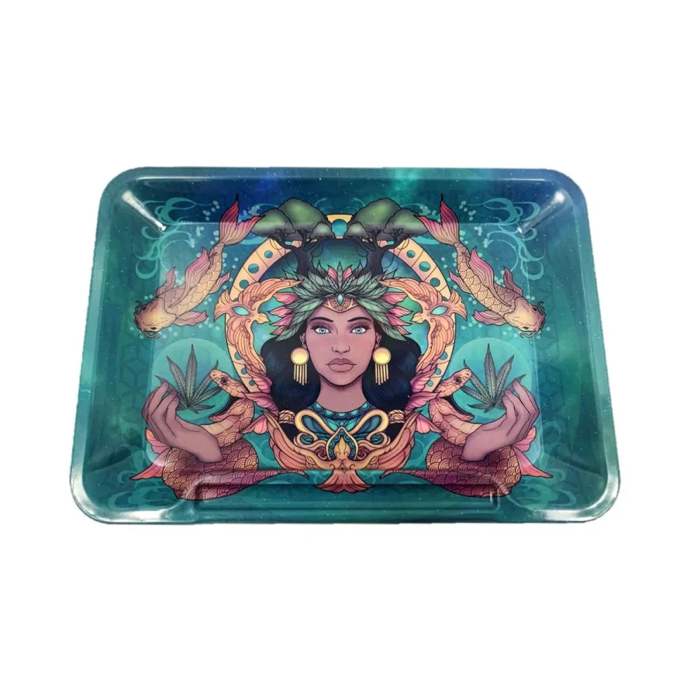 Wise Skies - Mother Nature - Metal Rolling Tray