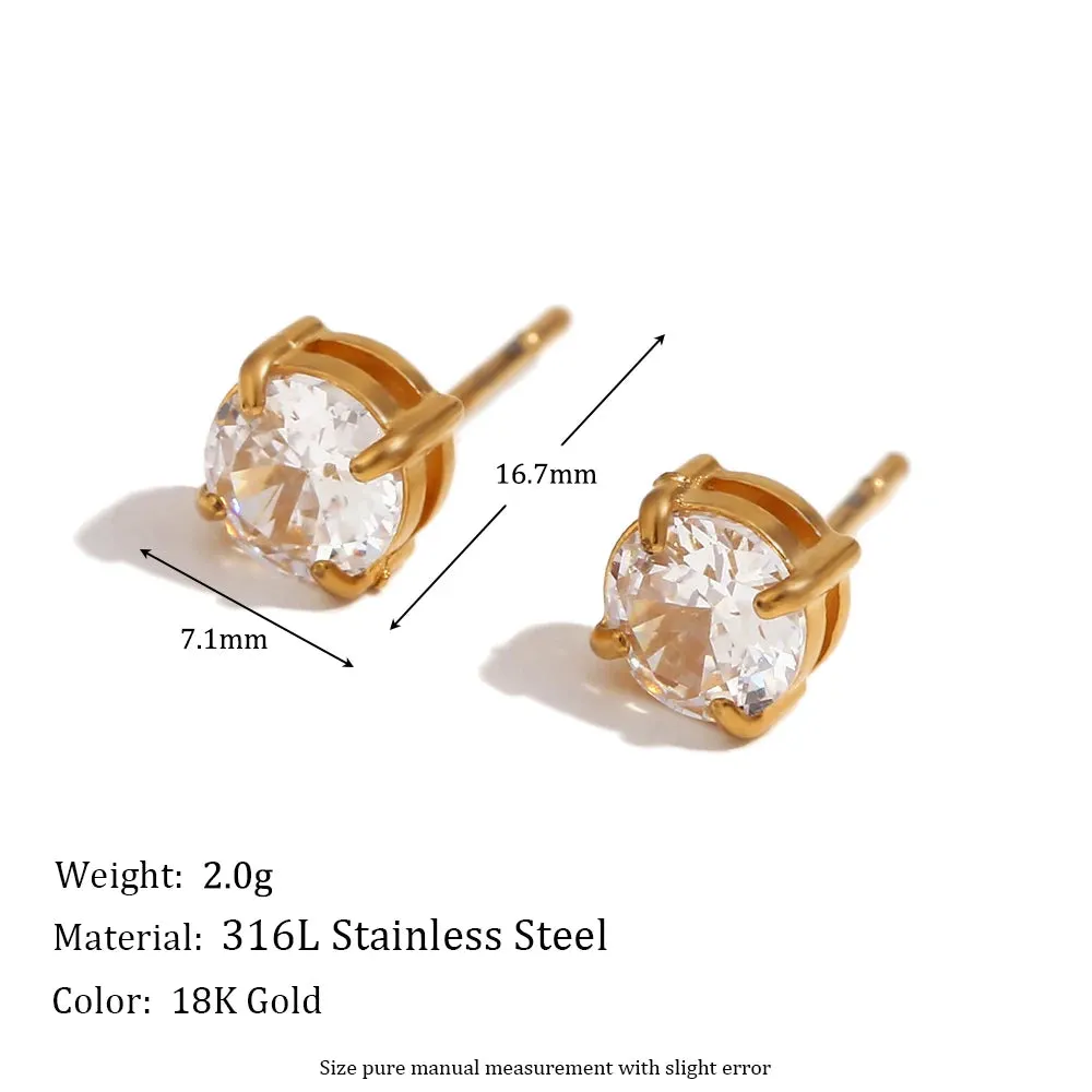 Zircon Chain Splicing Paper Clip Bracelet